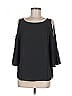 Mossimo 100% Polyester Black 3/4 Sleeve Blouse Size M - photo 1