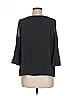 Mossimo 100% Polyester Black 3/4 Sleeve Blouse Size M - photo 2