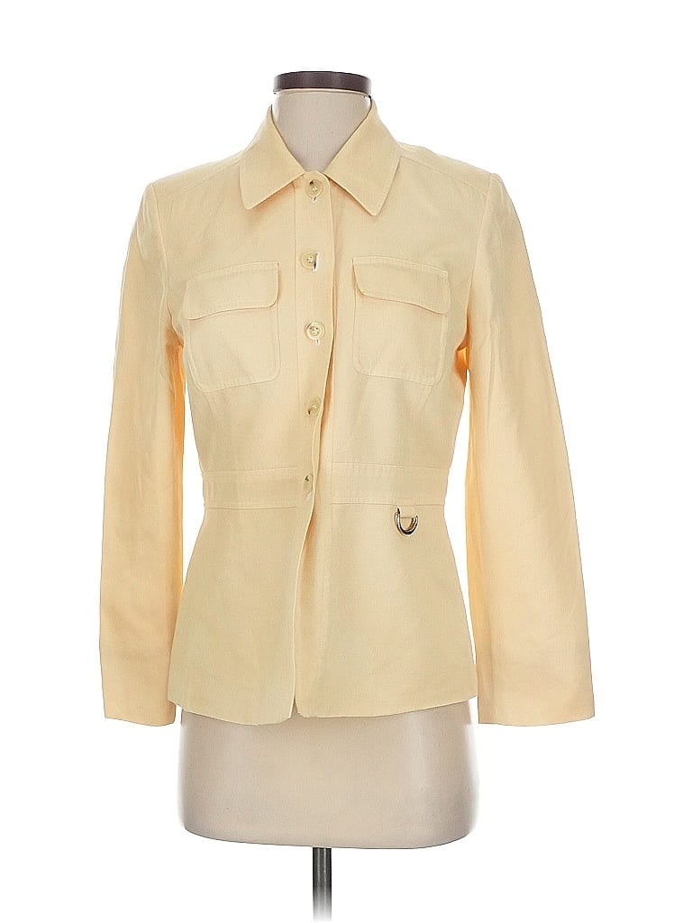 Click to view more detailed imagery on our partner's website Pre-owned Talbots Blazer Jacket In Yellow
