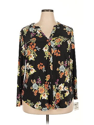 INC International Concepts Long Sleeve Blouse (view 1)