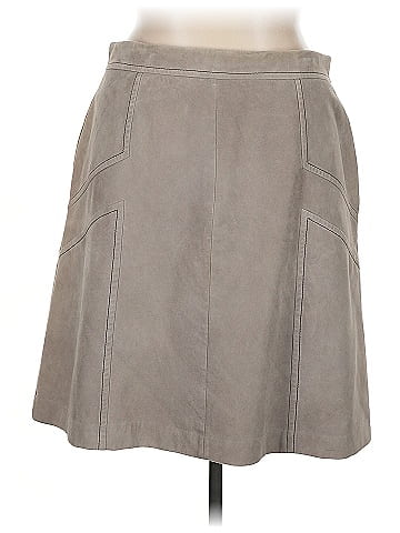 Lafayette 148 New York Leather Skirt (view 2)