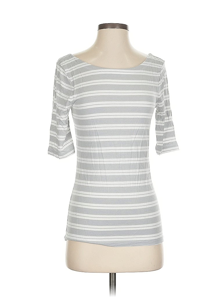 Pre-owned Banana Republic 3/4 Sleeve T-shirt In Silver