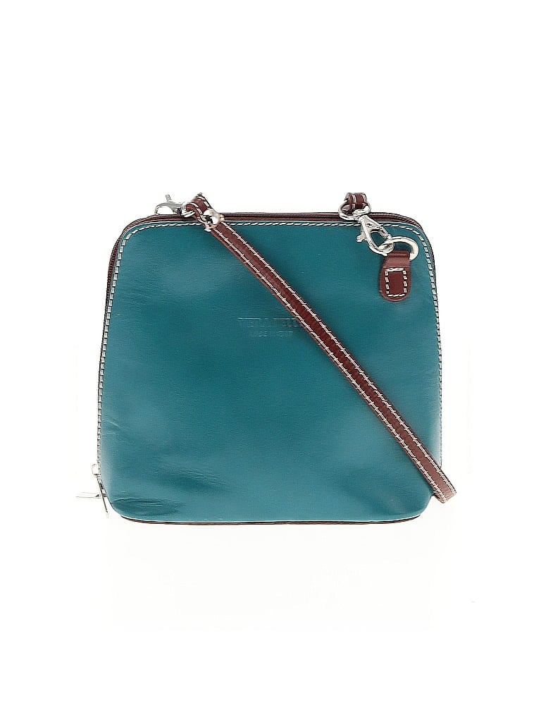 Pre-owned Vera Pelle Crossbody Bag In Blue