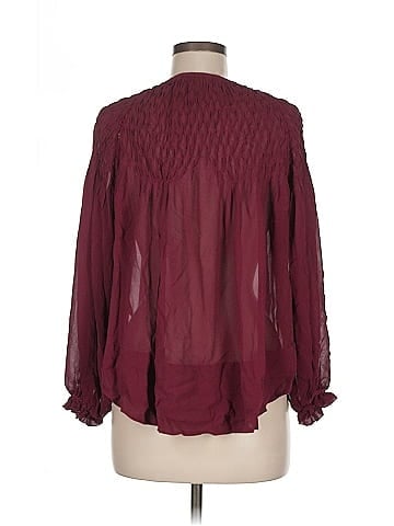 Isabel Marant Long Sleeve Silk Top (view 2)