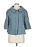 Ann Taylor LOFT Chevron-herringbone Teal Coat Size 10 - photo 1
