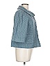 Ann Taylor LOFT Chevron-herringbone Teal Coat Size 10 - photo 4