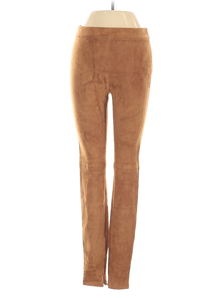 Elie Tahari Leather Pants In Brown