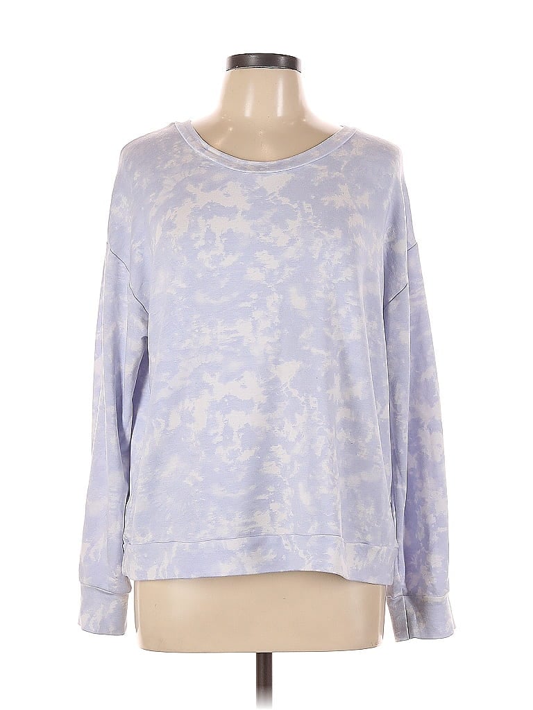 Click to view more detailed imagery on our partner's website Pre-owned Sanctuary Long Sleeve Top Blue Crew Neck Tops