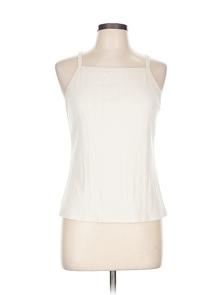 Pre-owned Old Navy Tank Top Ivory Halter Neckline Tops In White