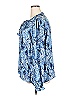 Joie 100% Polyester Blue Long Sleeve Blouse Size XXL - photo 5