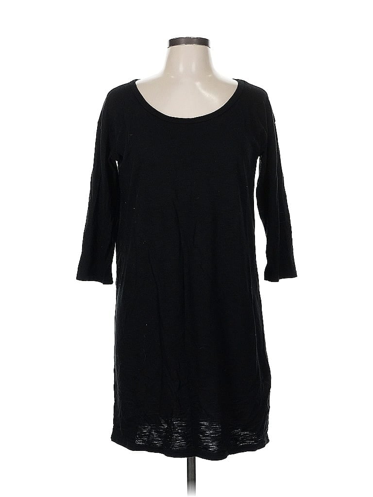 Pre-owned Gap 3/4 Sleeve Top Black Scoop Neck Tops