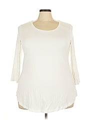 Jm Collection 3/4 Sleeve T Shirt