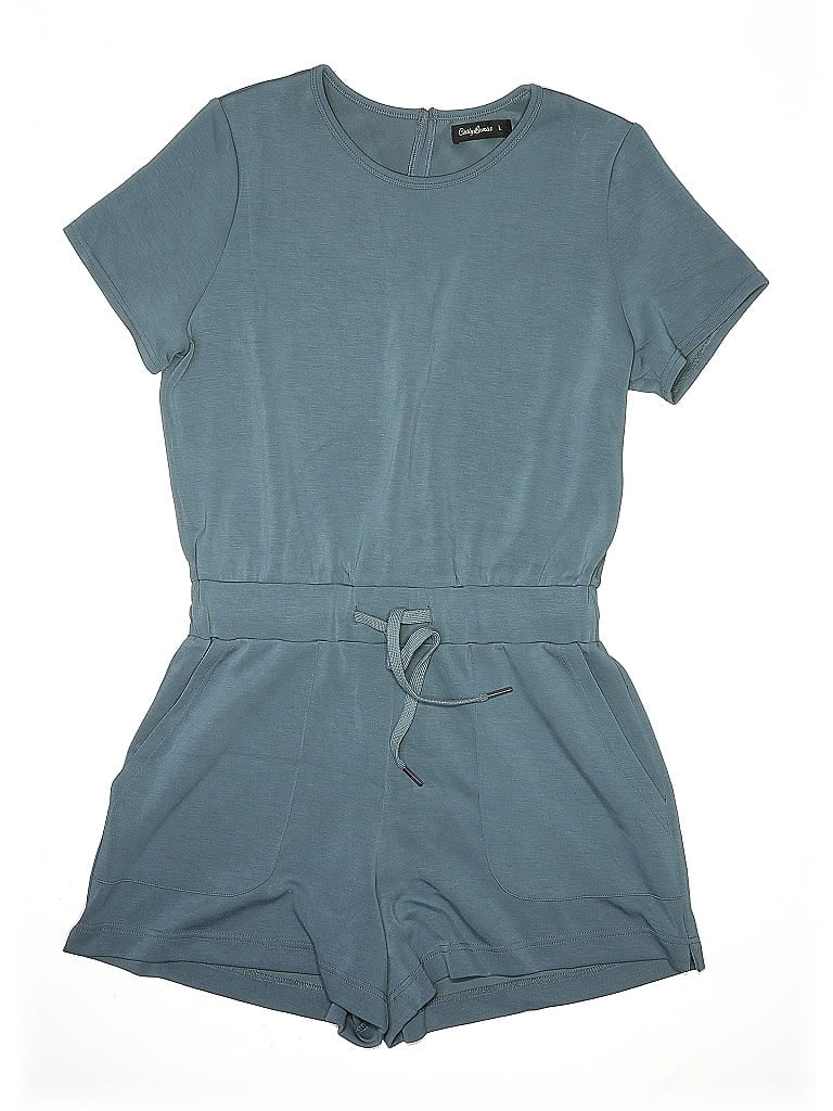 Pre-owned Assorted Brands Overall Shorts In Blue