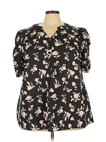 BLOOMCHIC Short Sleeve Blouse (view 1)