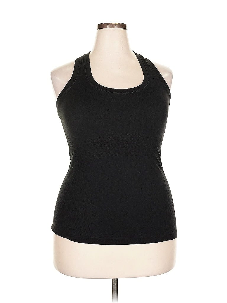 Pre-owned Unbranded Tank Top Black Halter Neckline Tops