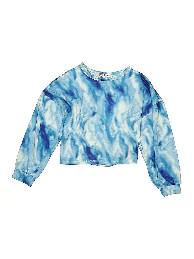 Click to view more detailed imagery on our partner's website Pre-owned Marchesa Notte Kids' Pullover Sweater In Blue