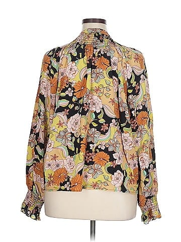Johnny Was Long Sleeve Silk Top (view 2)