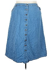 Woman Within Denim Skirt