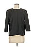 J.Crew 100% Polyester Gray Black Blazer Size 12 - photo 1