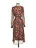Tommy Hilfiger 100% Polyester Paisley Brown Cocktail Dress Size 2 - photo 1