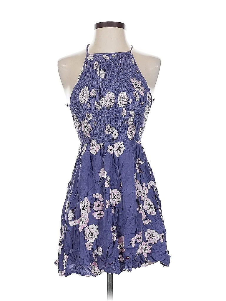 Pre-owned La Hearts Sleeveless Top Purple Halter Neckline Tops