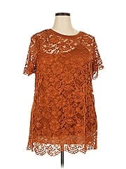 City Chic Short Sleeve Blouse