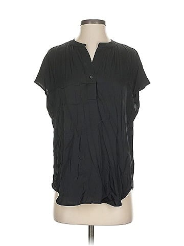 Quince Short Sleeve Silk Top (view 1)