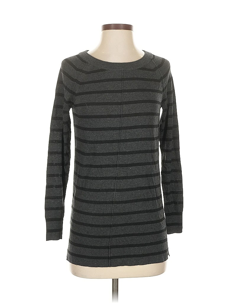 Pre-owned Ann Taylor Long Sleeve T-shirt In Gray