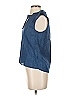 J.Crew Blue Sleeveless Blouse Size XXS - photo 5