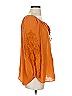 Massimo Dutti Orange 3/4 Sleeve Blouse Size S - photo 4