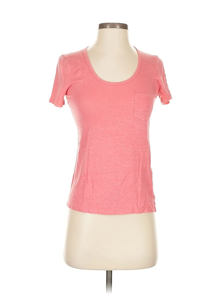 Pre-owned Banana Republic Short Sleeve T-shirt In Pink