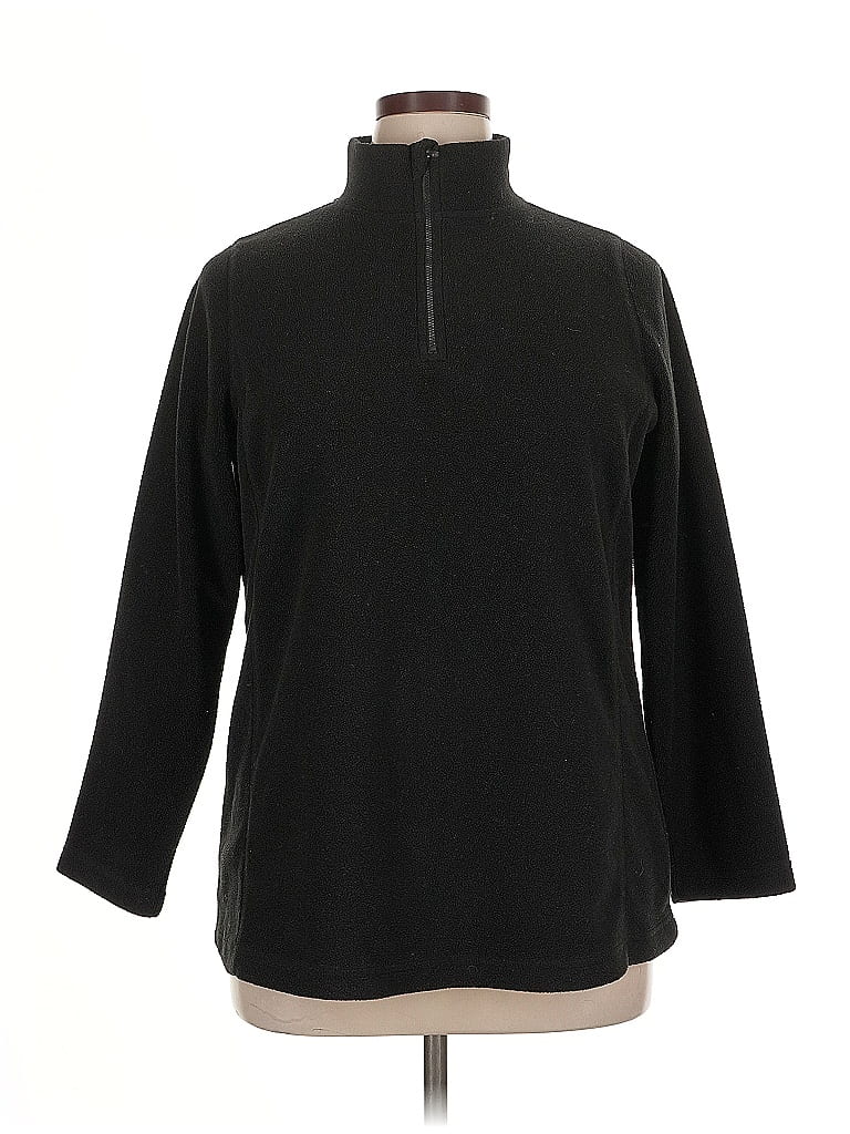 Pre-owned Woman Within Turtleneck Sweater In Black