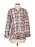 Habitat Plaid Pink 3/4 Sleeve Blouse Size XS - photo 1