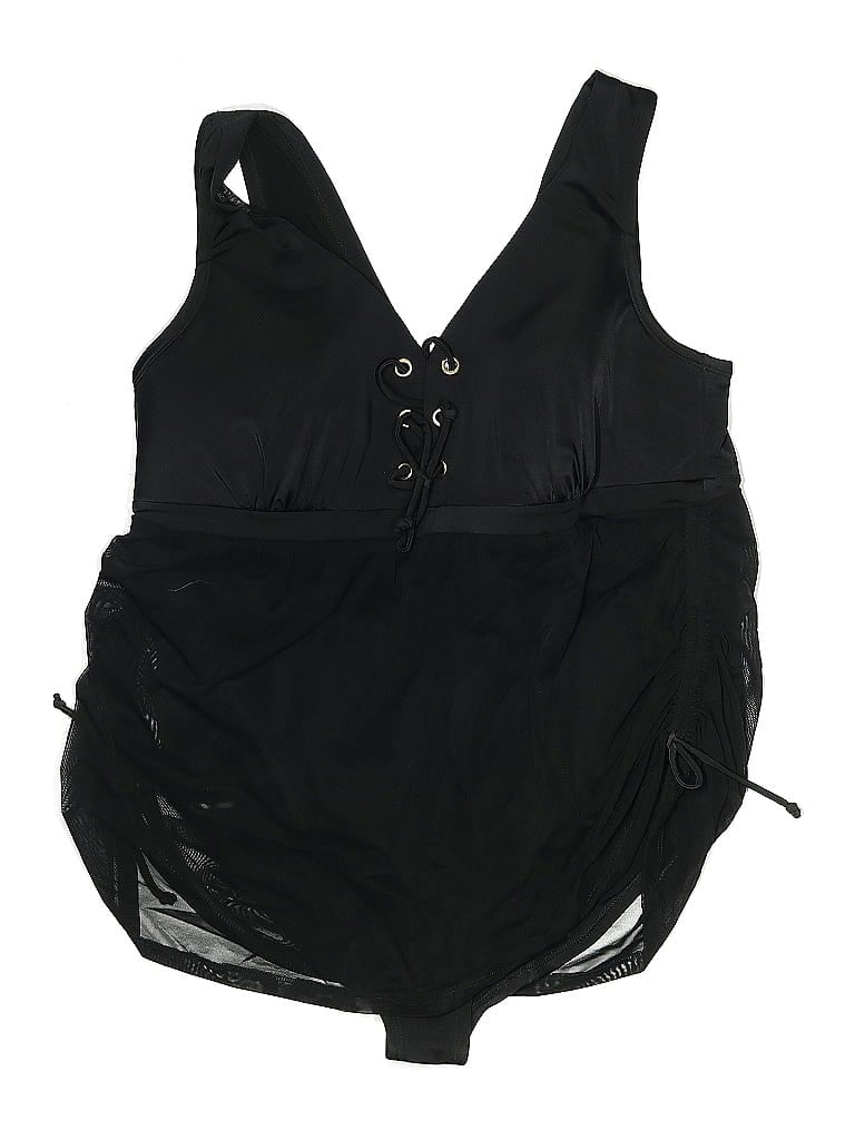 Pre-owned Swim By Cacique One Piece Swimsuit In Black