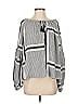 AaKaa 100% Polyester Gray Long Sleeve Blouse Size S - photo 1
