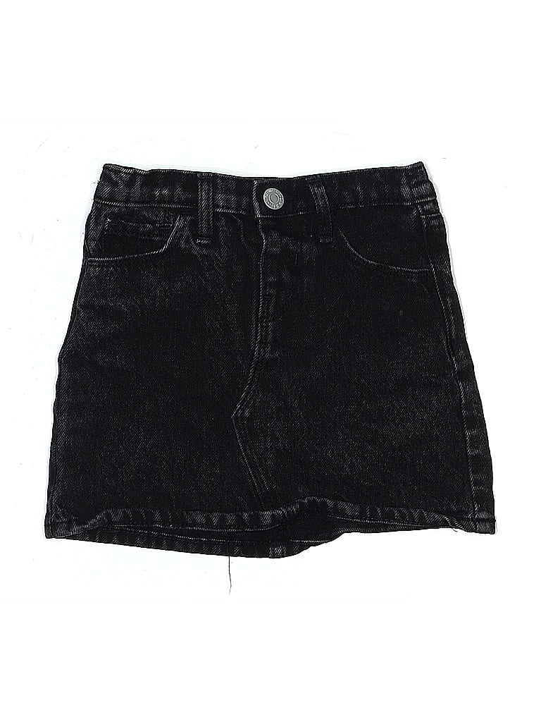 Pre-owned Old Navy Kids' Denim Skirt In Black