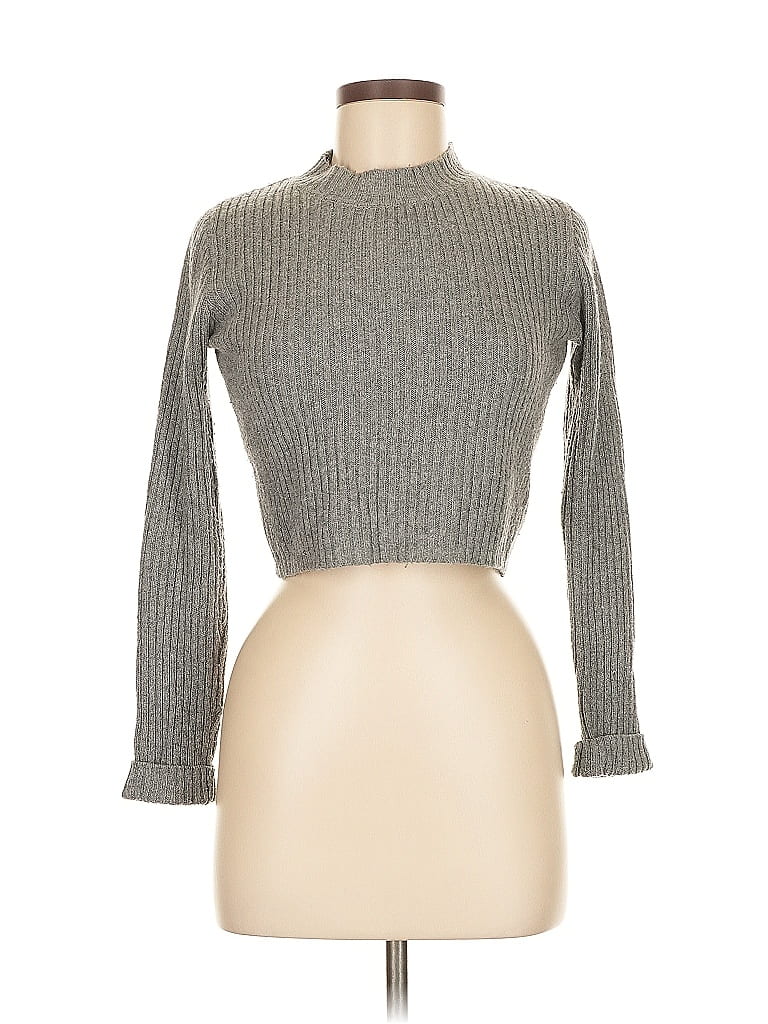 BRANDY MELVILLE Pre-owned Turtleneck Sweater In Gray
