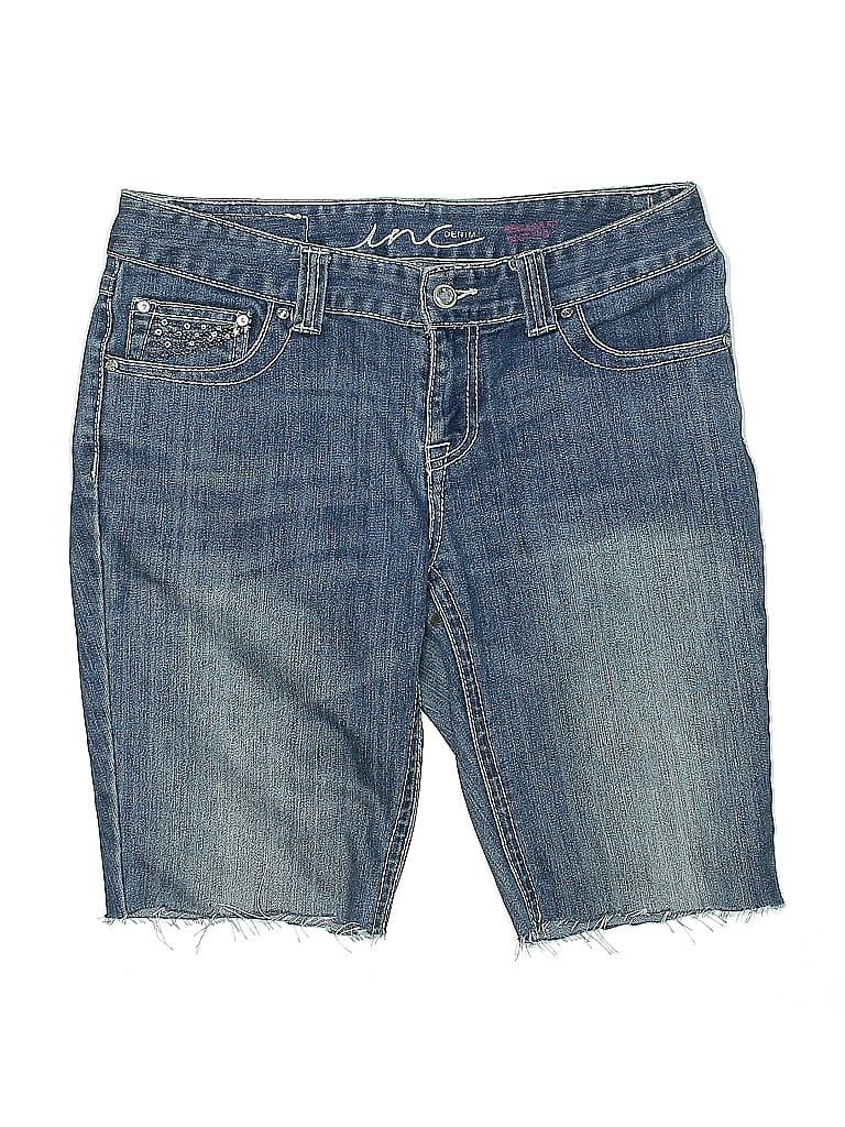 Pre-owned Inc International Concepts Denim Shorts In Blue