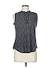 SJS Polka Dots Gray Sleeveless Blouse Size M - photo 1