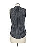 SJS Polka Dots Gray Sleeveless Blouse Size M - photo 2