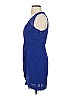 Armani Exchange 100% Silk Solid Blue Cocktail Dress Size 0 - photo 4