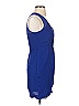 Armani Exchange 100% Silk Solid Blue Cocktail Dress Size 0 - photo 3