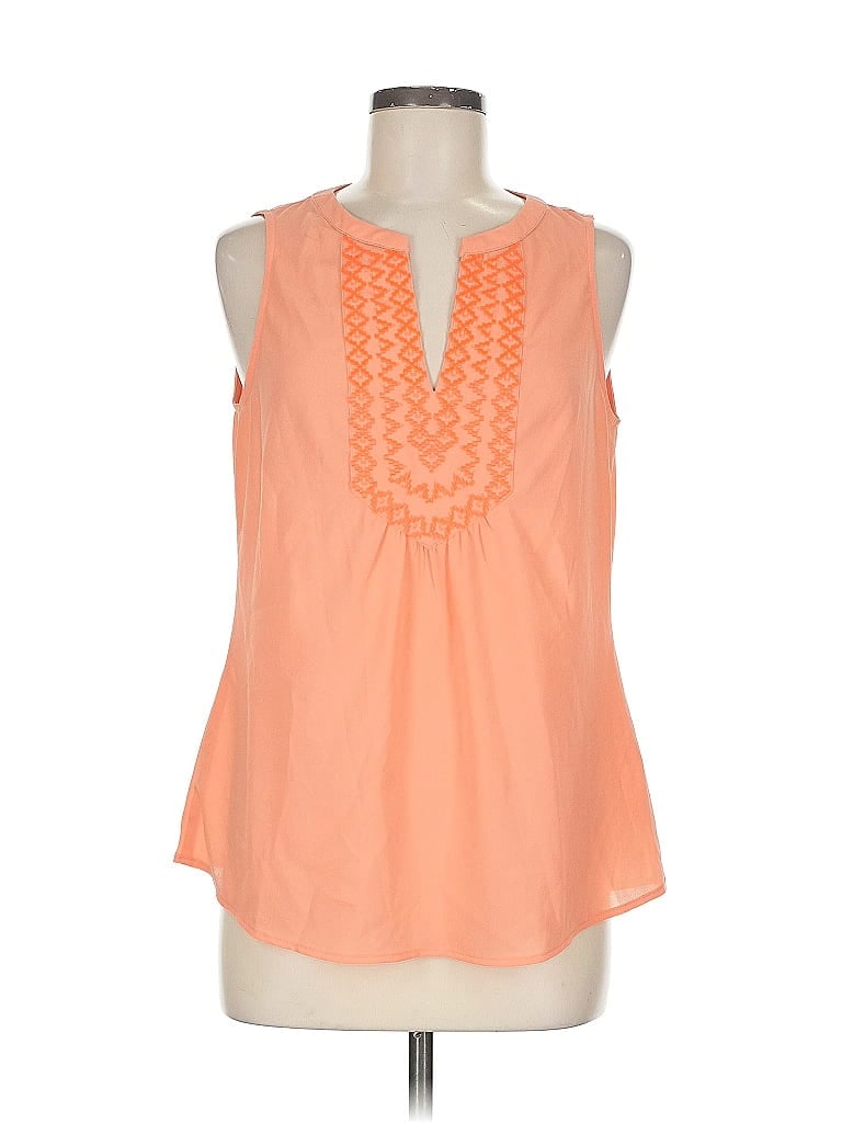 MARKET & SPRUCE Pre-owned Sleeveless Blouse In Orange