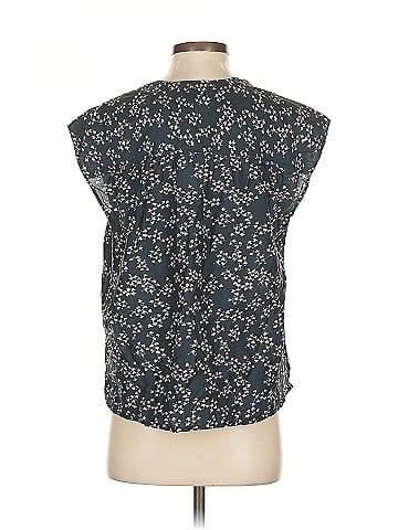 Current/Elliott The Short Sleeve Sky Blouse (view 2)