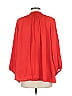 MICHAEL Michael Kors 100% Polyester Solid Red 3/4 Sleeve Blouse Size L - photo 2