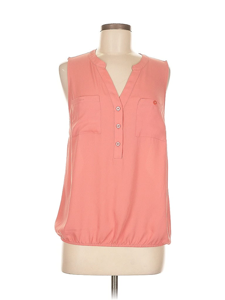 Pre-owned Soho Jeans New York & Company Sleeveless Blouse In Pink