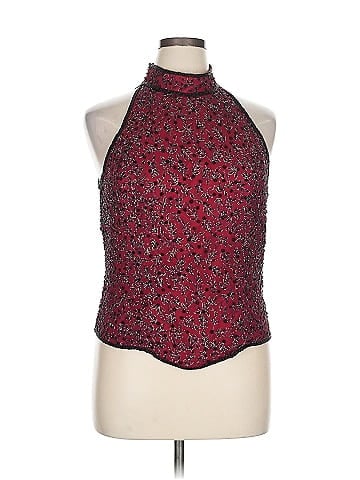 Adrianna Papell Sleeveless Silk Top (view 1)
