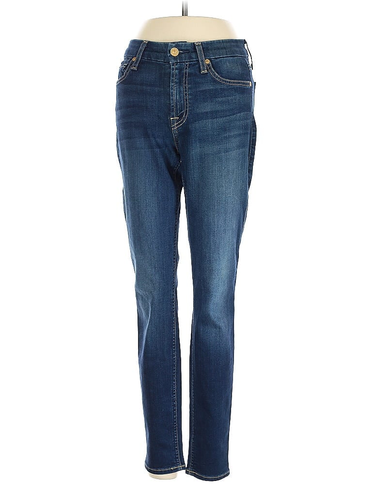 Pre-owned 7 For All Mankind Jeans In Blue