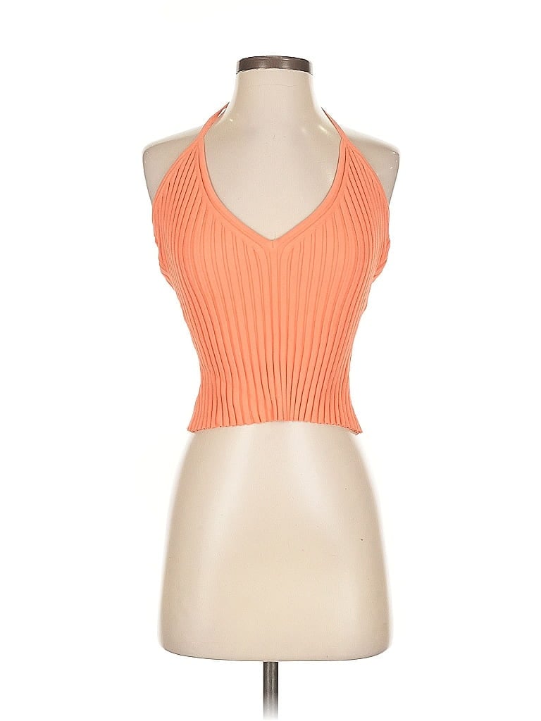 Pre-owned Gauge81 Tank Top Orange Halter Neckline Tops