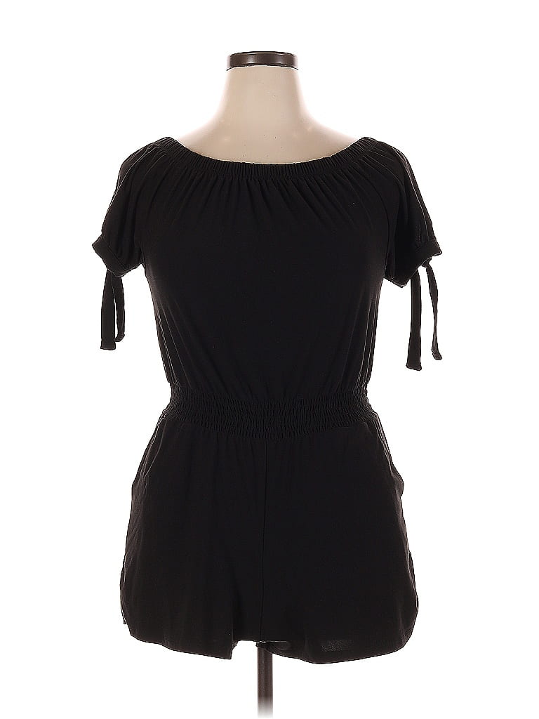 Pre-owned Derek Heart Romper In Black